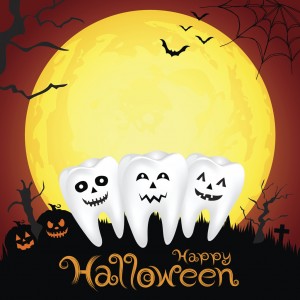 in moon night on halloween. Illustration for banner, poster, greeting card