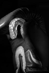 Boxing and mouthguard low-key
